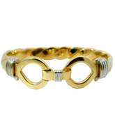 8" Pre-owned 9CT Double Hook & Loop Bangle (95.5g)